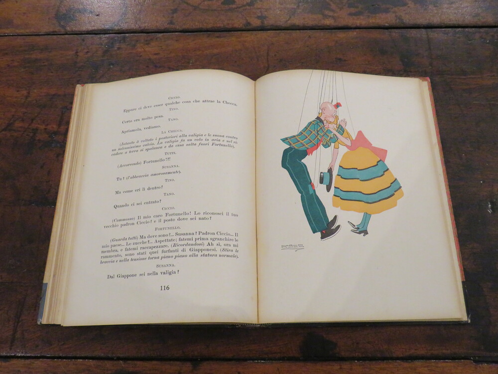 VINCENZO FRASCHETTI. Fortunello. Teatro delle Marionette. Fantasia Marionettistica in un Prologo e tre atti di Vincenzo Fraschetti.