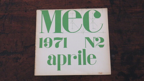 GIANNI BERTINI. Mec n. 2 Aprile 1971.