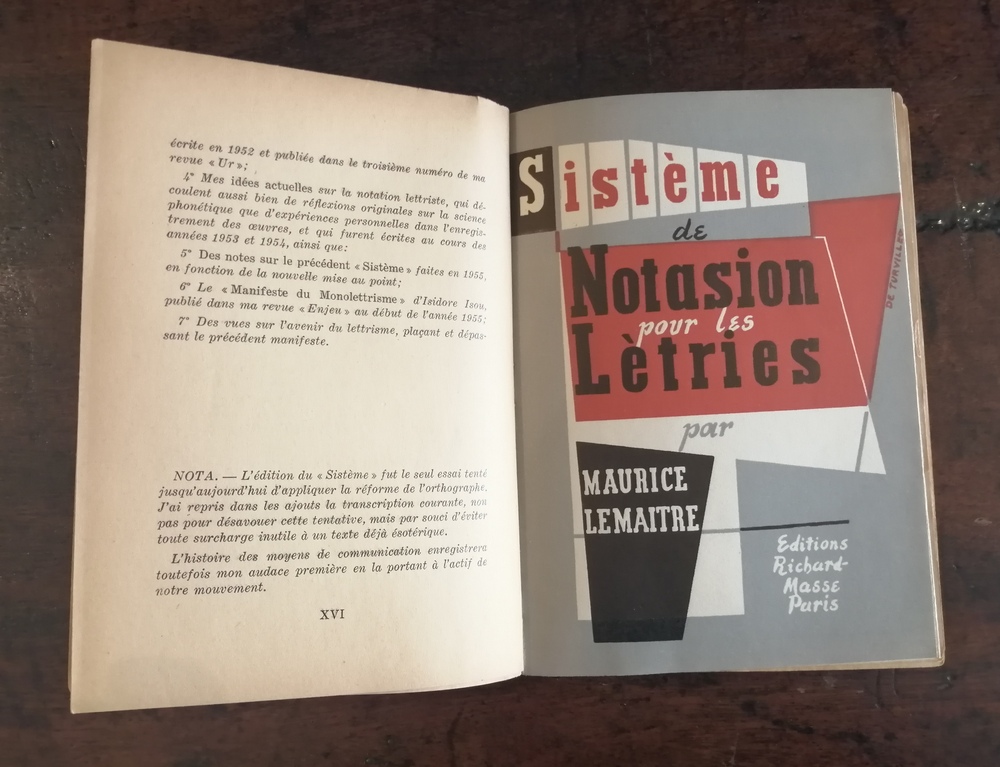 MAURICE LEMAITRE. Bilan Lettriste
