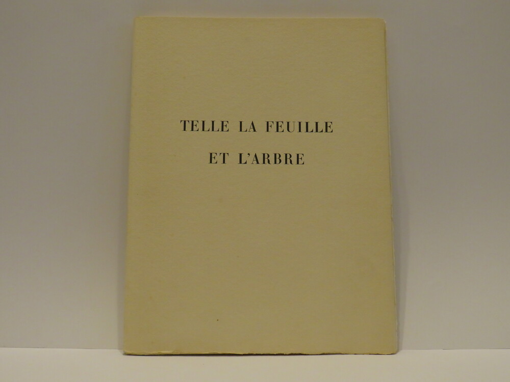 ANDRÉE CARAIRE. Telle la feuille et l’arbre.