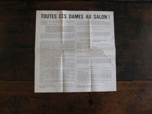 Situazionismo [INTERNATIONALE LETTRISTE]. Toutes ces dames au salon!