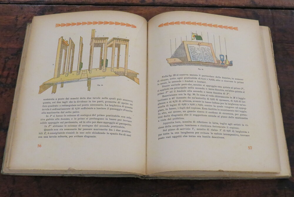 CARLO RACCA (AKKAR). Burattini e Marionette. Il loro teatro ed i loro fantocci. Con 75 illustrazioni del pittore Biscaretti.