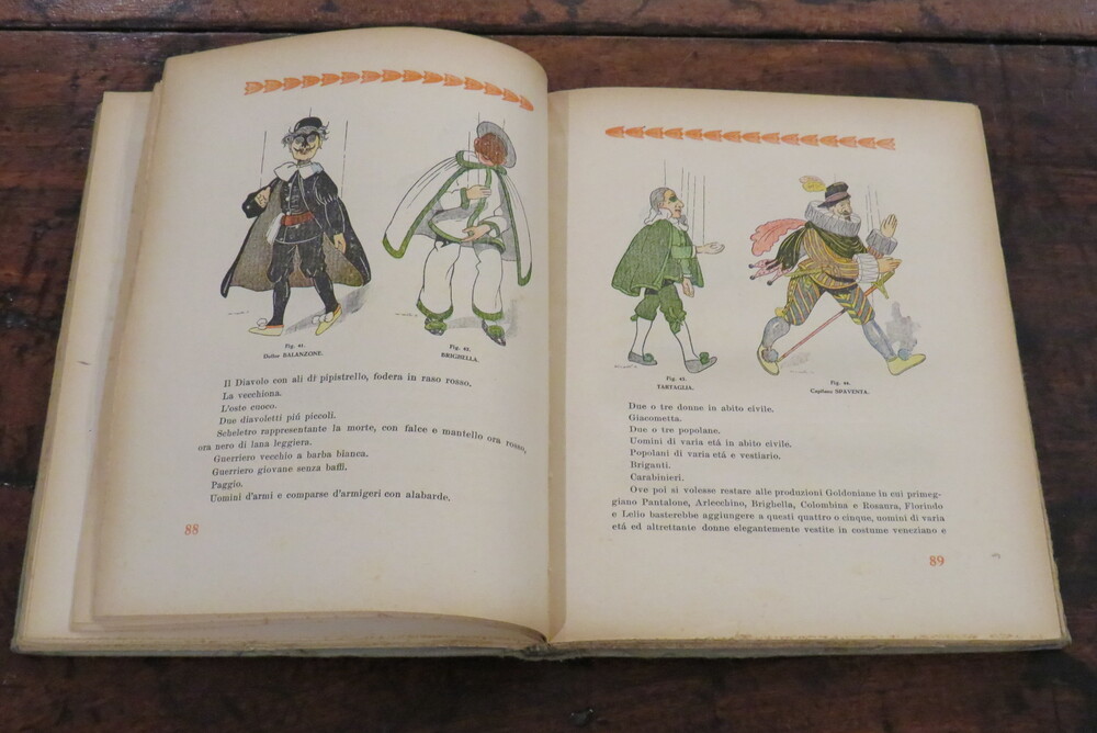 CARLO RACCA (AKKAR). Burattini e Marionette. Il loro teatro ed i loro fantocci. Con 75 illustrazioni del pittore Biscaretti.