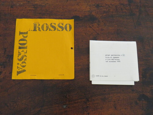 Libri d'artista DELFINO MARIA ROSSO. Poes?a.