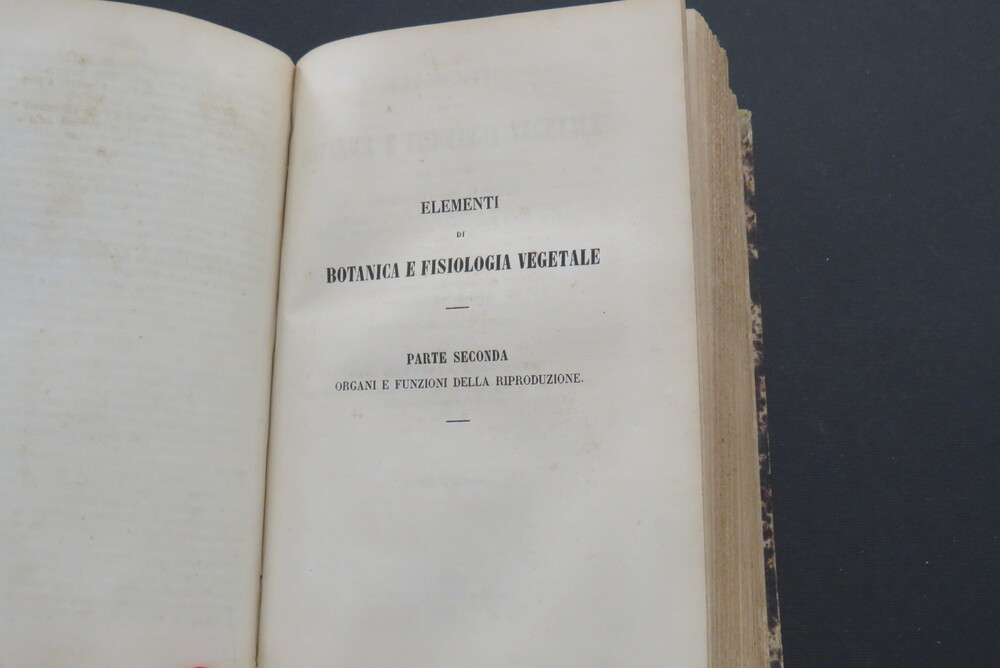 ADRIANO DI JUSSIEU. Elementi di Botanica e Fisiologia vegetale.