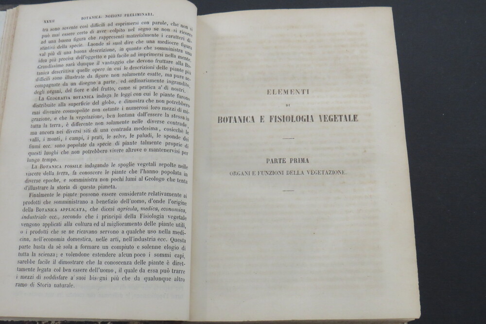 ADRIANO DI JUSSIEU. Elementi di Botanica e Fisiologia vegetale.