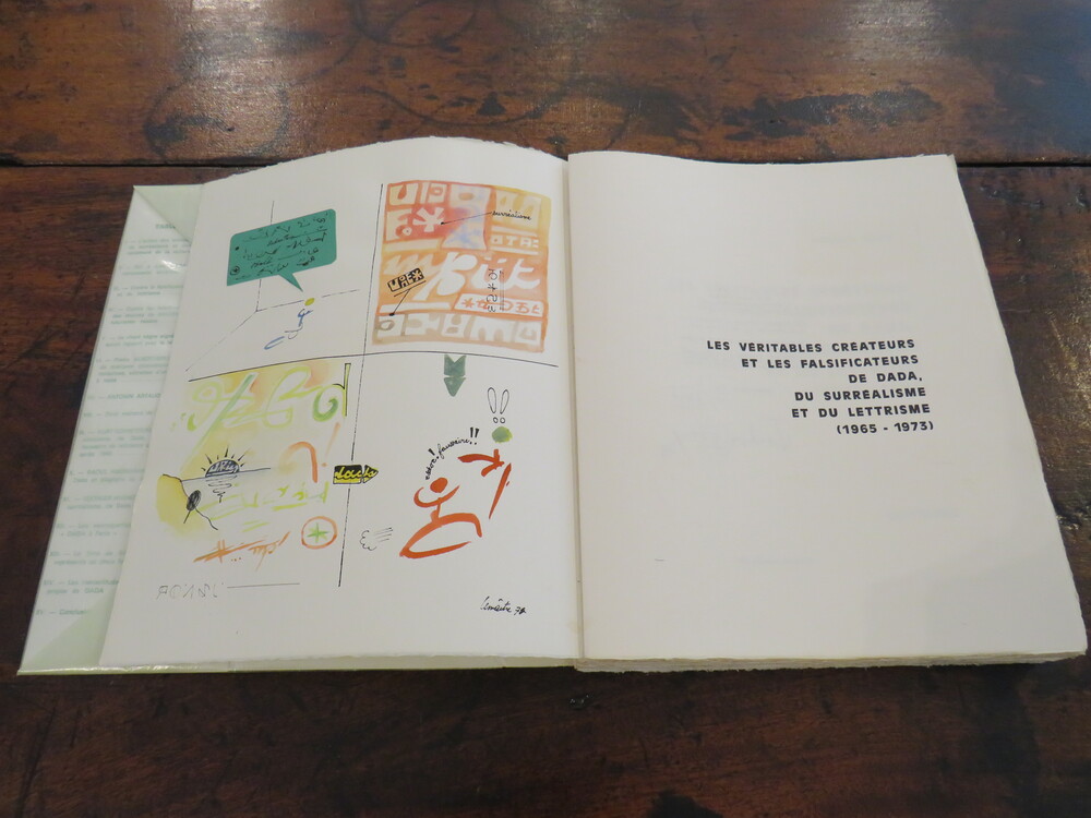 ISIDORE ISOU. Les véritables créateurs et les falsificateurs de Dada, du Surréalisme et du Lettrisme (1965-1973).