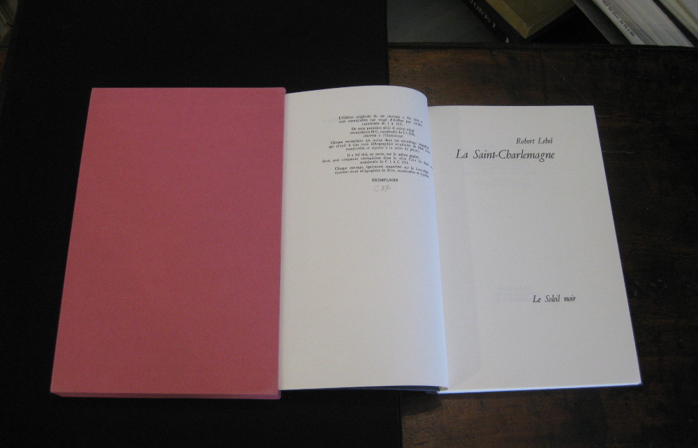 ROBERT LEBEL. La Saint-Charlemagne