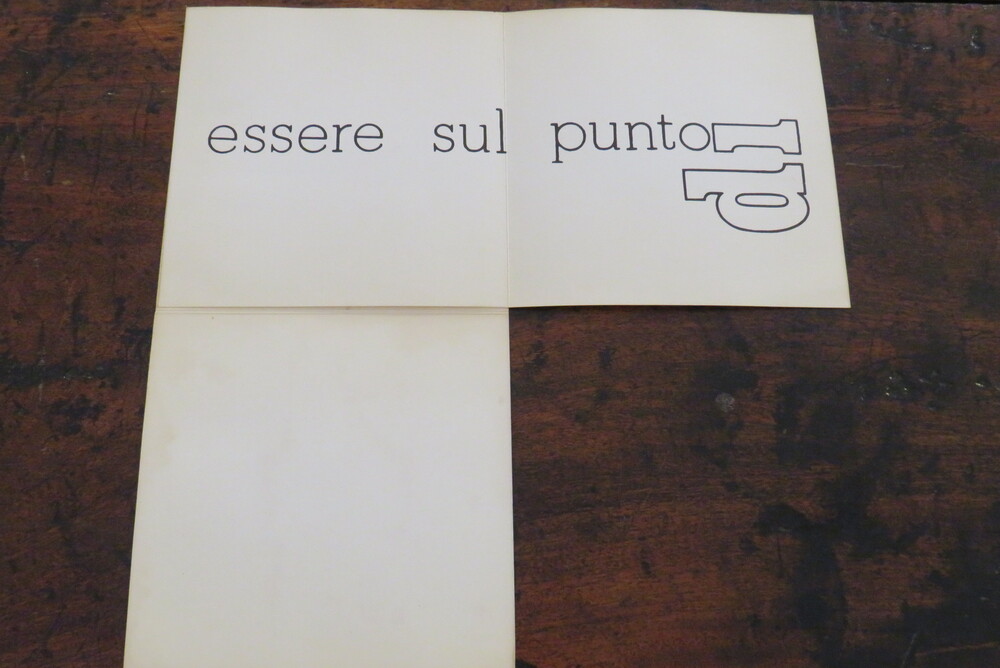 MIRELLA BENTIVOGLIO. Punto ambiguo.