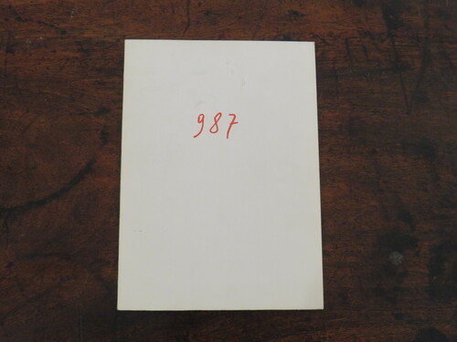 Libri d'artista MARIO MERZ. 987.