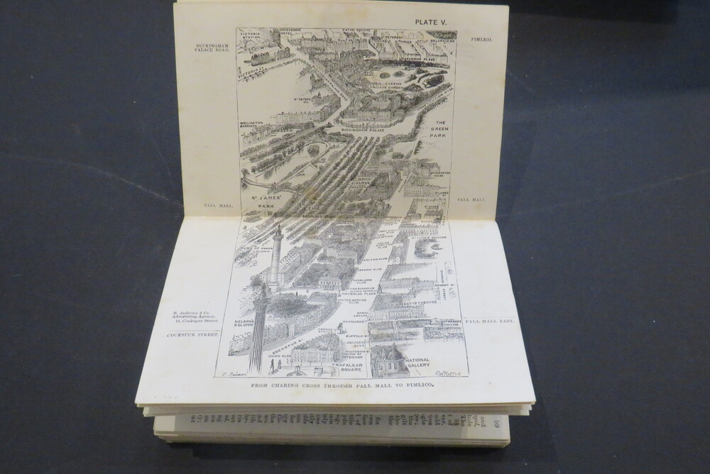 HERBERT FRY. London in 1887. Illustrated by 18 bird’s-eye views of the principal streets.