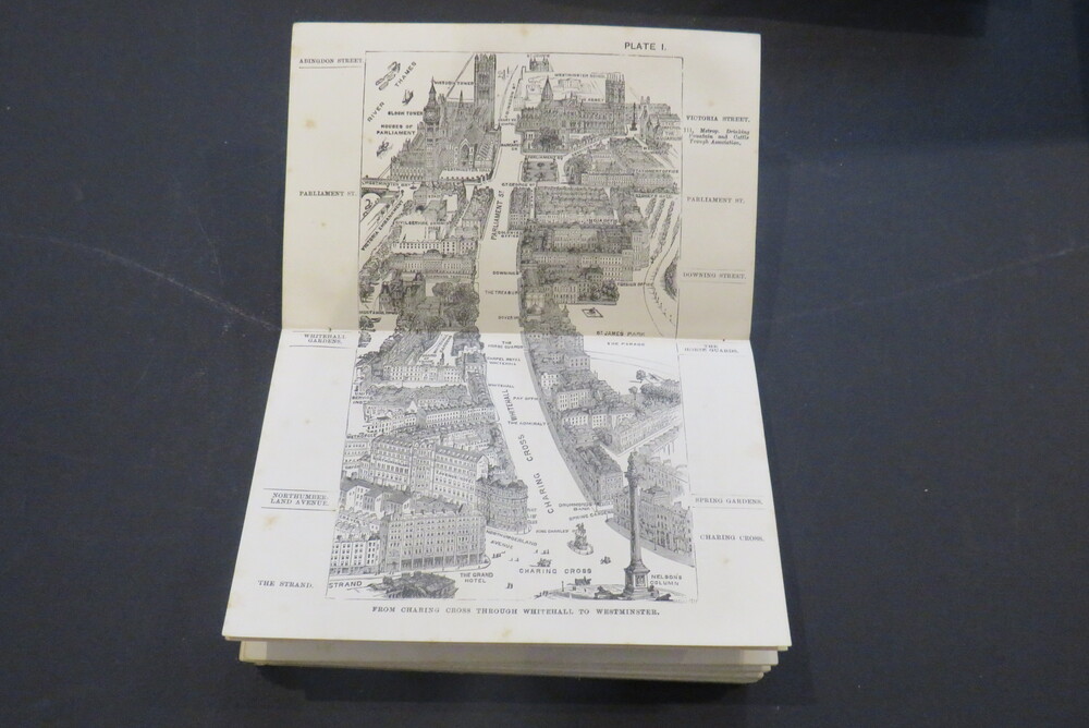 HERBERT FRY. London in 1887. Illustrated by 18 bird’s-eye views of the principal streets.