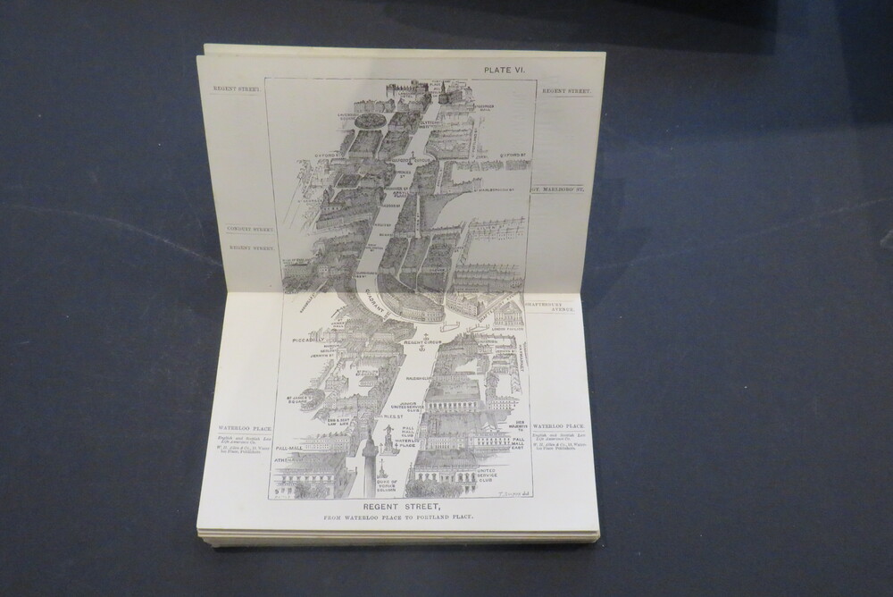 HERBERT FRY. London in 1887. Illustrated by 18 bird’s-eye views of the principal streets.