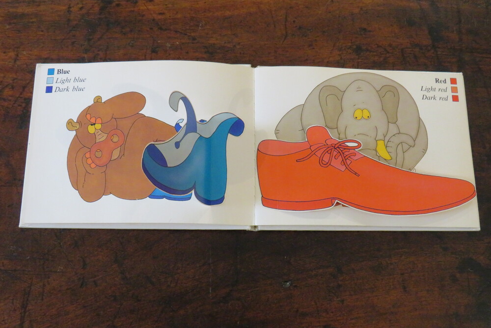 RON AND ATIE VAN DER MEER. Funny Shoes. A Lift-the-Flap Color Book with a Surprise Gift.